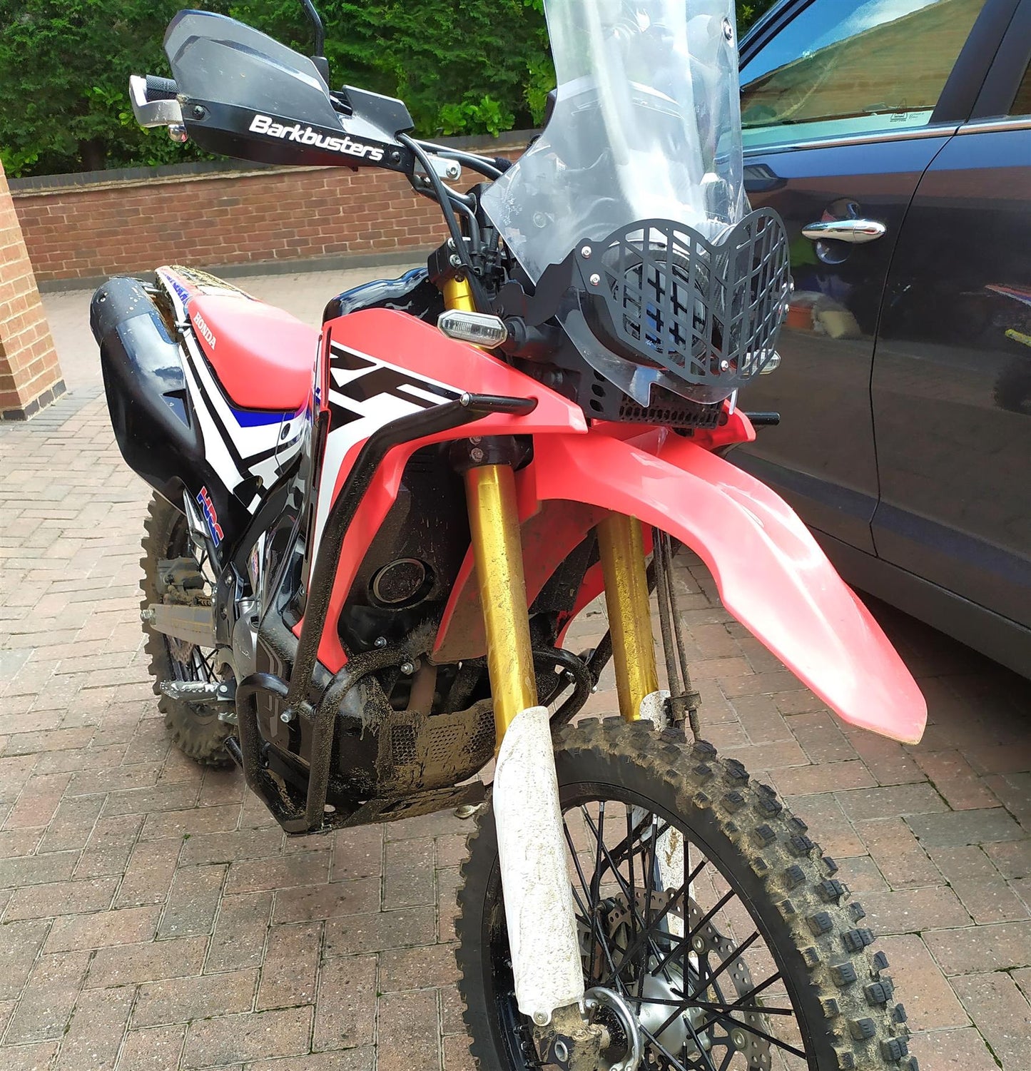 Honda CRF250 Rally headlight guard protector