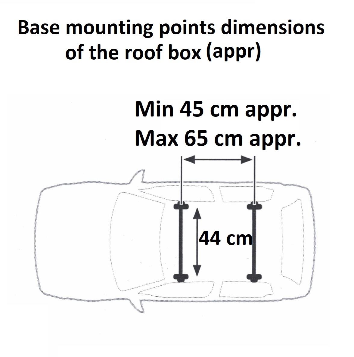 Car Roof Box Cargo Luggage Travel Box 250 LT Black