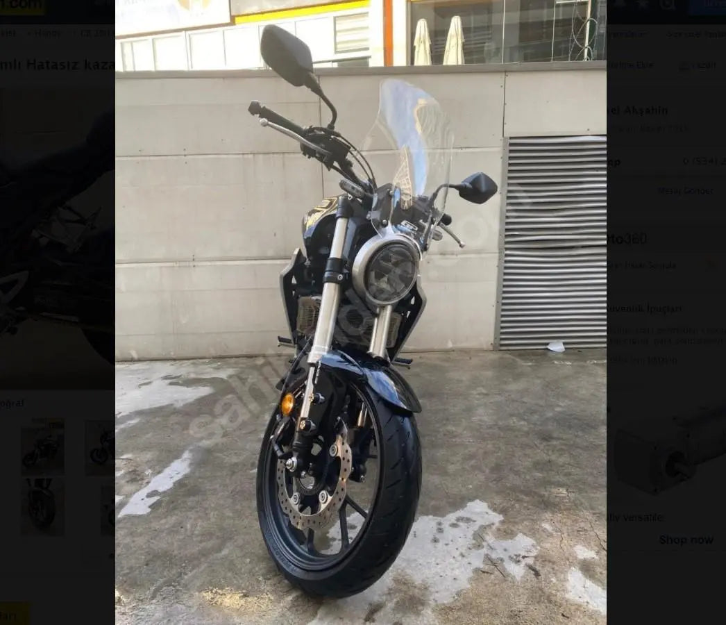 Honda CB125R Windscreen 49 cm Clear 18-24