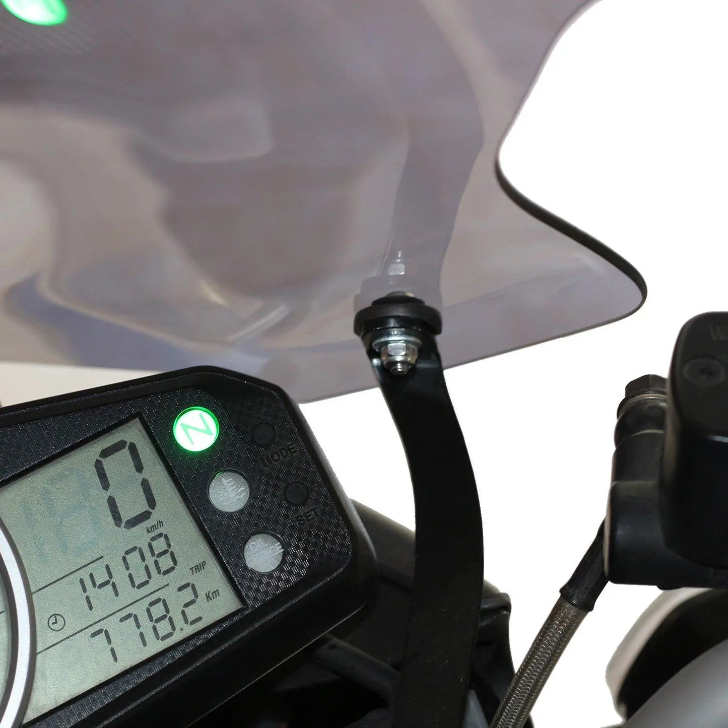 SYM Wolf SB 125 250 windscreen 49 cm smoke 2011-2020