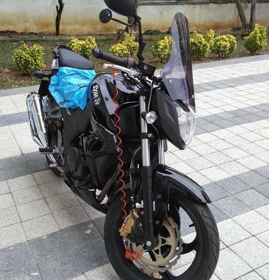 SYM Wolf SB 125 250 windscreen 49 cm smoke 2011-2020