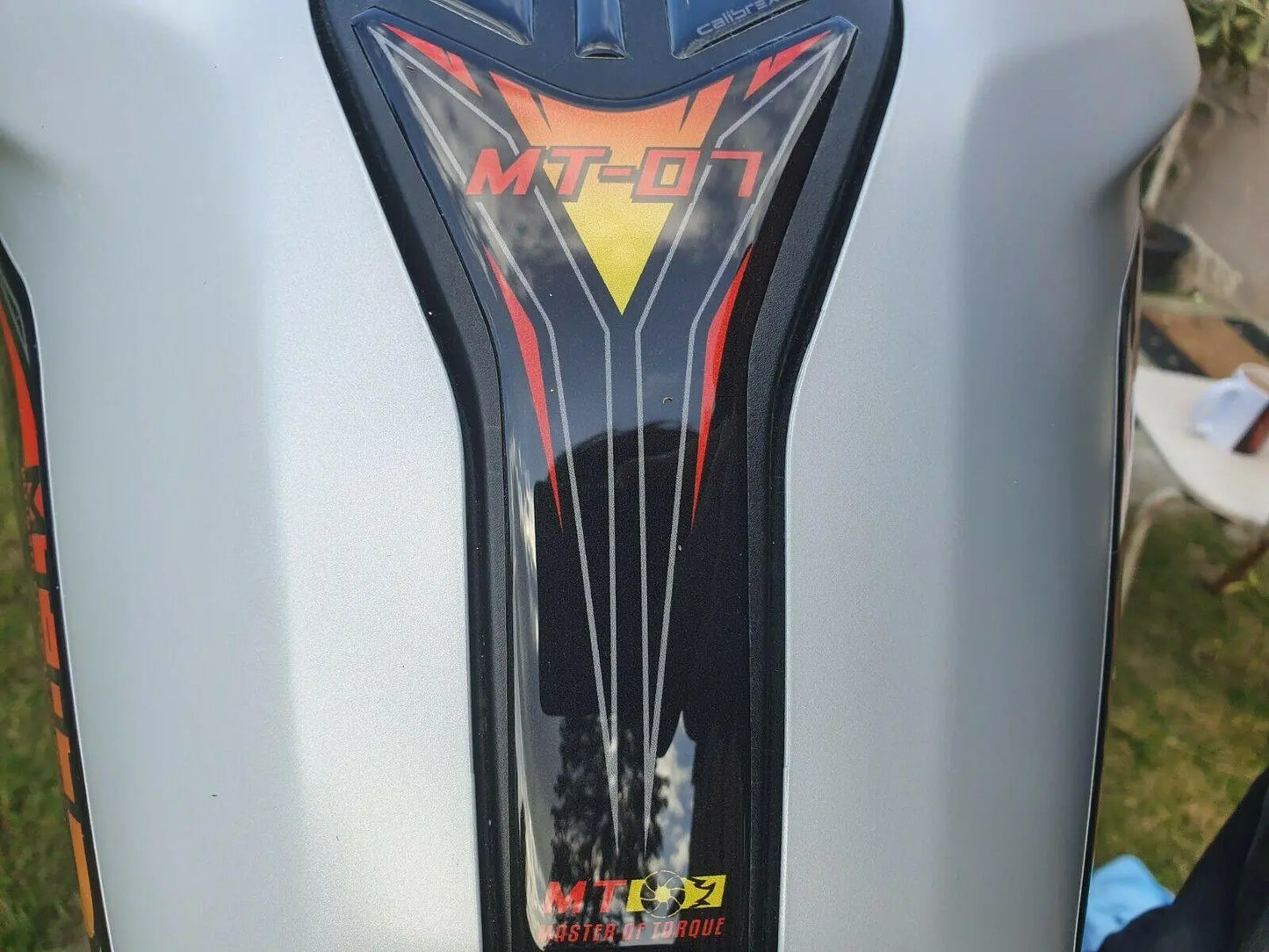 Yamaha MT-07 tank/knee/gas cap pad TRIO NIGHT FLUO set 2018-2020