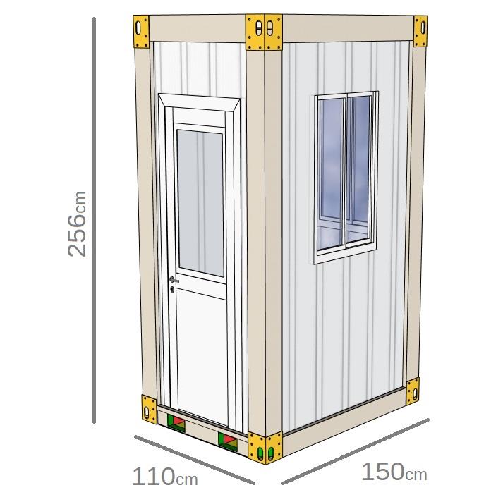 Portable Kiosk Cabin Booth Security Ticket Hut Gate House FREE SHIPPING*