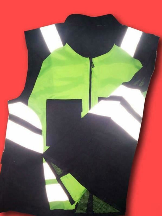 Motorcycle Hi Viz Reflective Jacket Safety Vest