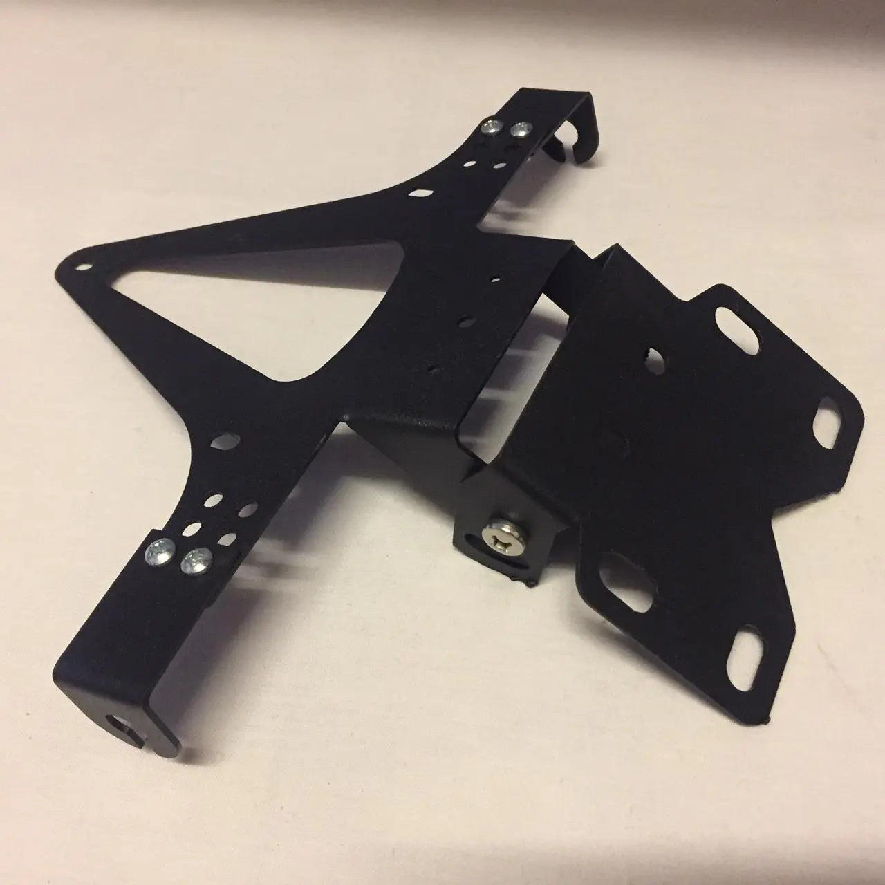 Motorcycle Adjustable Folding License-Plate Holder Tail Rear Light Bracket Mount