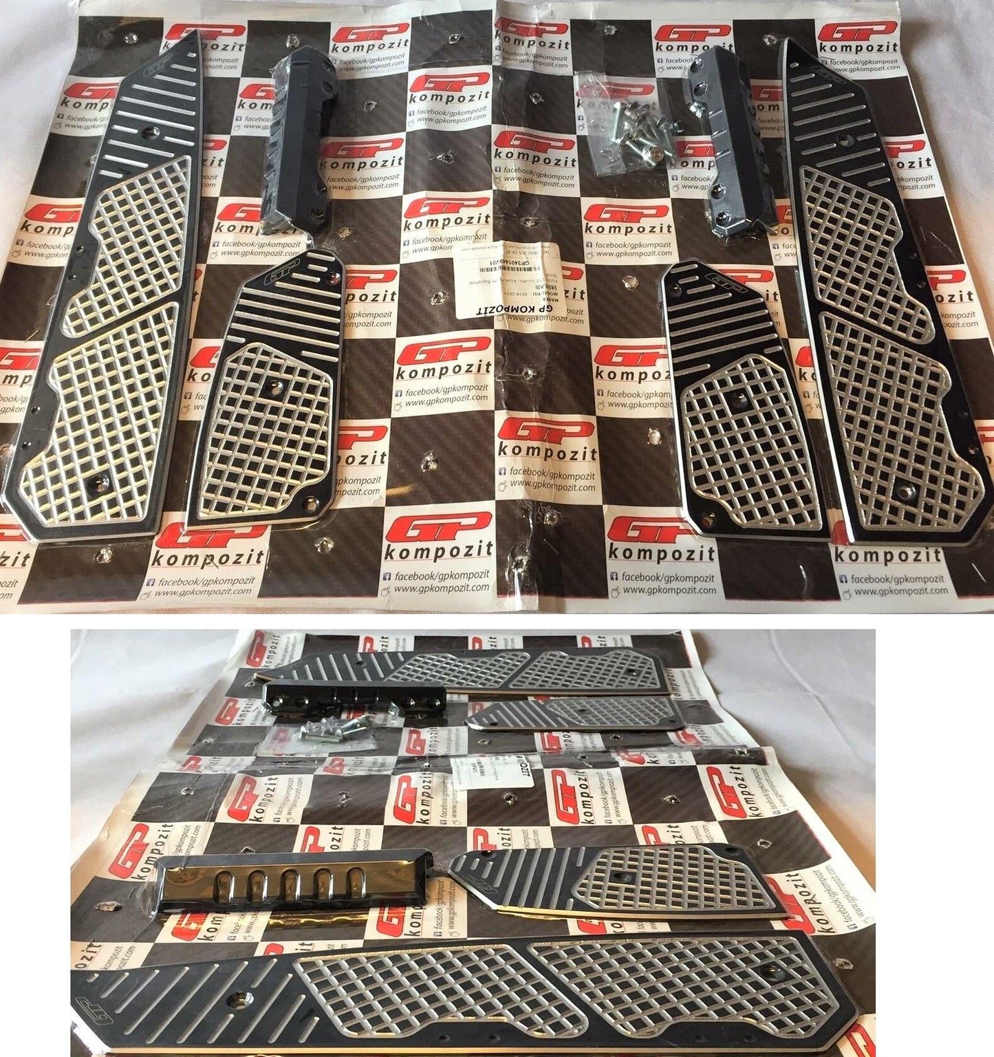 Honda Forza 125/250/300/350 footrests aluminum mats floorboard pads pairs 18-24