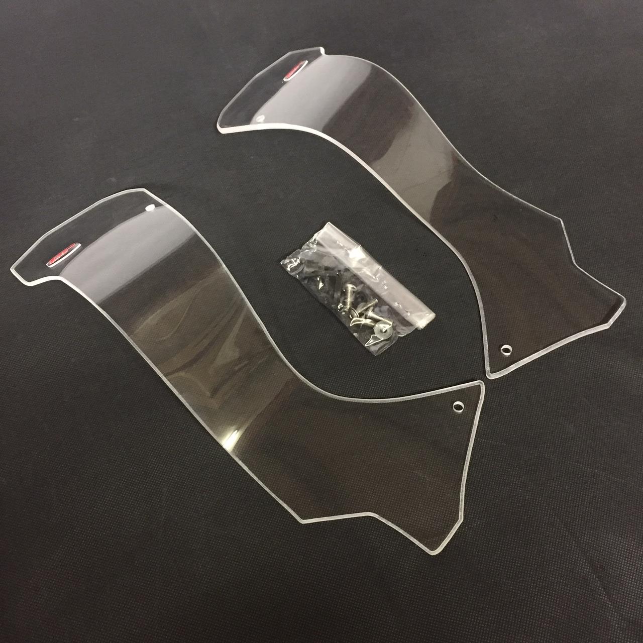 Honda CRF250 Rally Side Wind Deflectors Clear