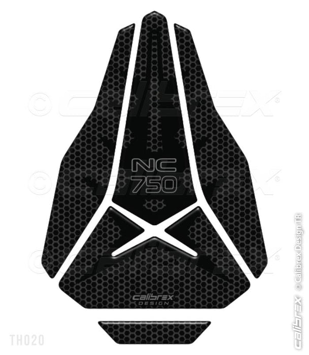HONDA NC750X BLACK TANK PAD+KNEE PAD PAIR SET 2012-15