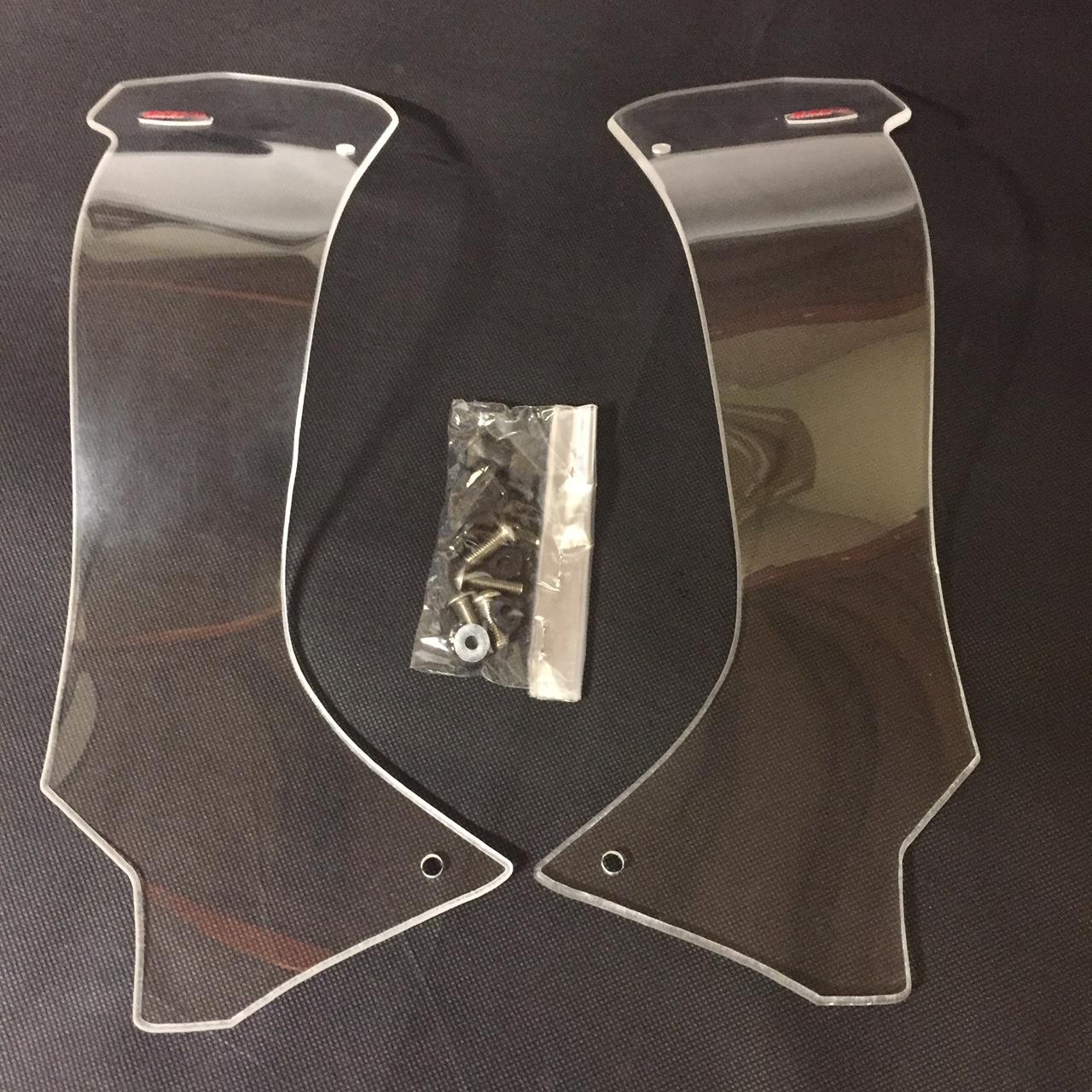 Honda CRF250 Rally Side Wind Deflectors Clear