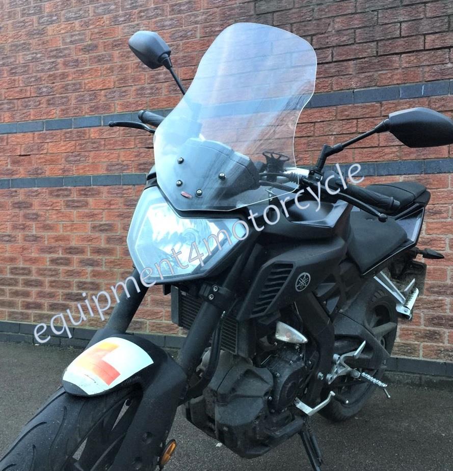 Yamaha MT125 windscreen MT 125 tall 45 cm windshield clear 14-19