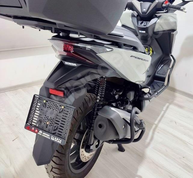 Honda Forza 300/350 exhaust guard+slider protection 2018 onwards