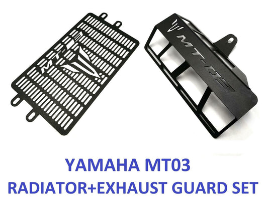 Yamaha MT03 radiator+exhaust guard set 16-24