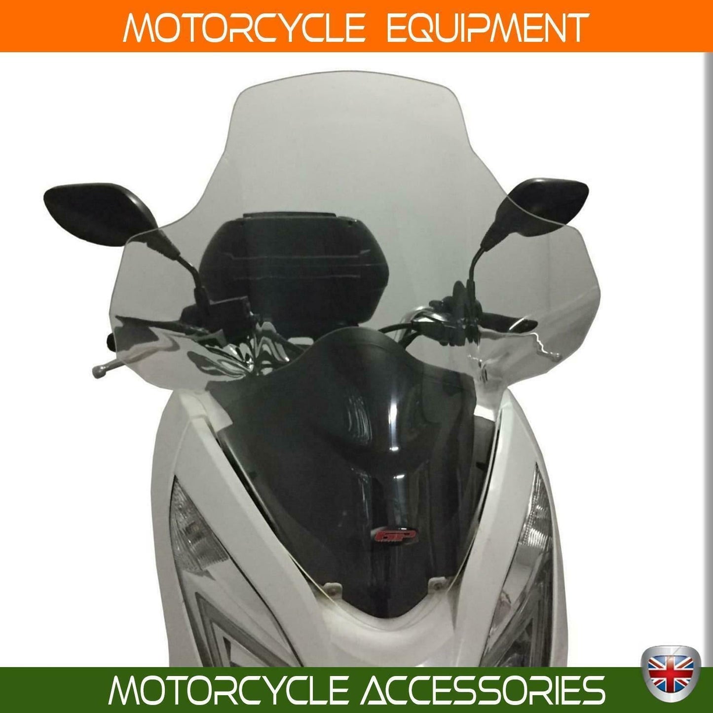 Honda PCX touring clear windscreen with hand cover 14-17 - Equipment4motorcycle