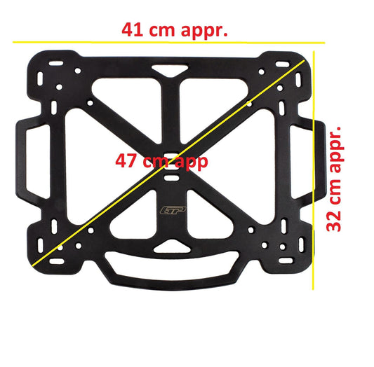 Motorcycle metal top box rack luggage rack extra carrier shelf for top case - Equipment4motorcycle