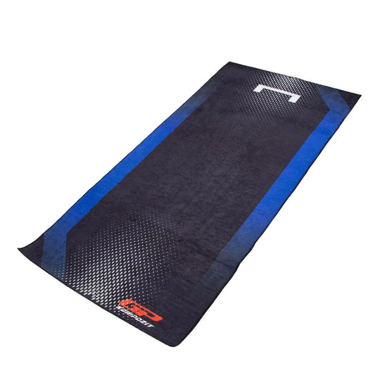 Motorcycle Workshop Mat Garage Floor Rug 220x100cm Black-Blue - Equipment4motorcycle